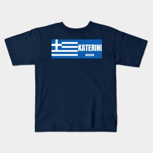 Katerini City with Greek Flag Kids T-Shirt